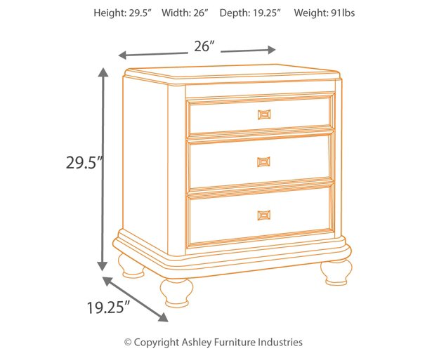 Coralayne Nightstand - Affordable Home Luxury