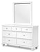 Fortman Dresser and Mirror - Affordable Home Luxury