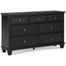 Lanolee Dresser and Mirror - Affordable Home Luxury