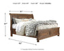 Flynnter Bed with 2 Storage Drawers - Affordable Home Luxury