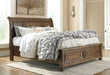 Flynnter Bed with 2 Storage Drawers - Affordable Home Luxury