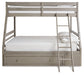 Lettner Youth Bunk Bed with 1 Large Storage Drawer - Affordable Home Luxury