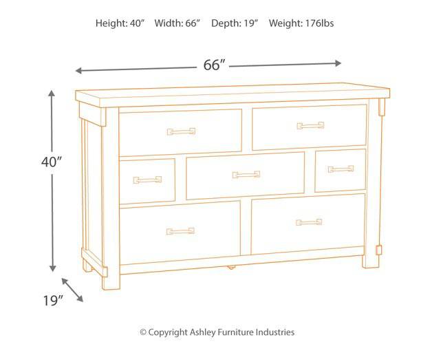 Brashland Dresser and Mirror - Affordable Home Luxury