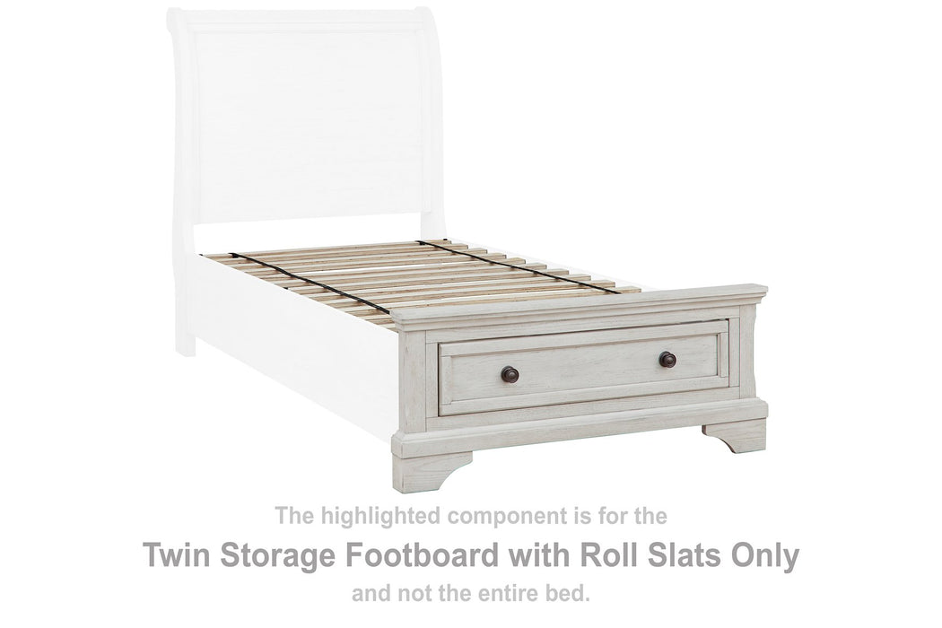 Robbinsdale Sleigh Storage Bed - Affordable Home Luxury