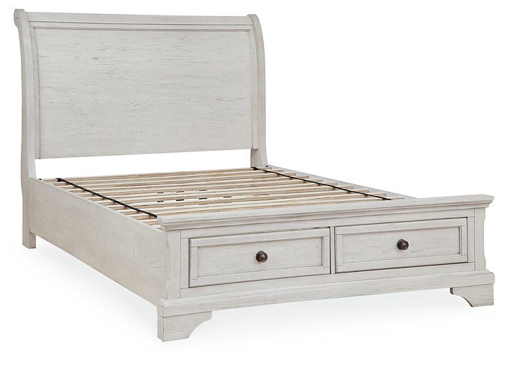 Robbinsdale Sleigh Storage Bed - Affordable Home Luxury