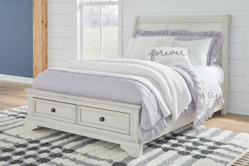 Robbinsdale Sleigh Storage Bed - Affordable Home Luxury