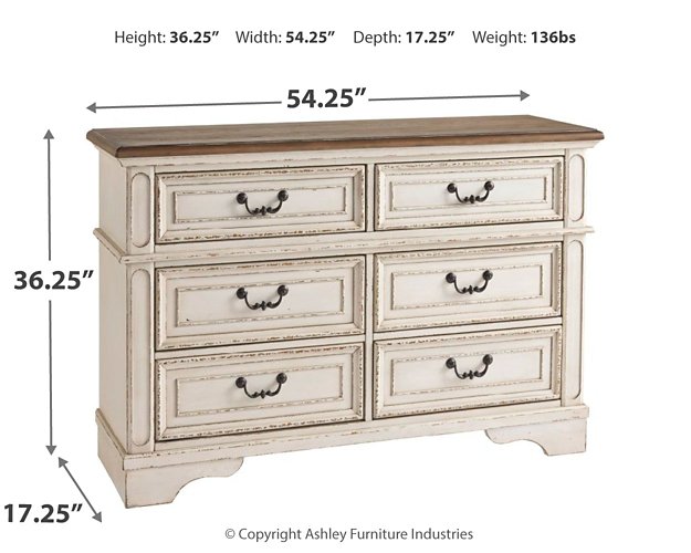 Realyn Dresser and Mirror - Affordable Home Luxury