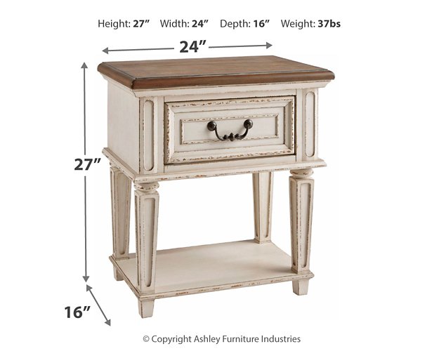 Realyn Nightstand - Affordable Home Luxury