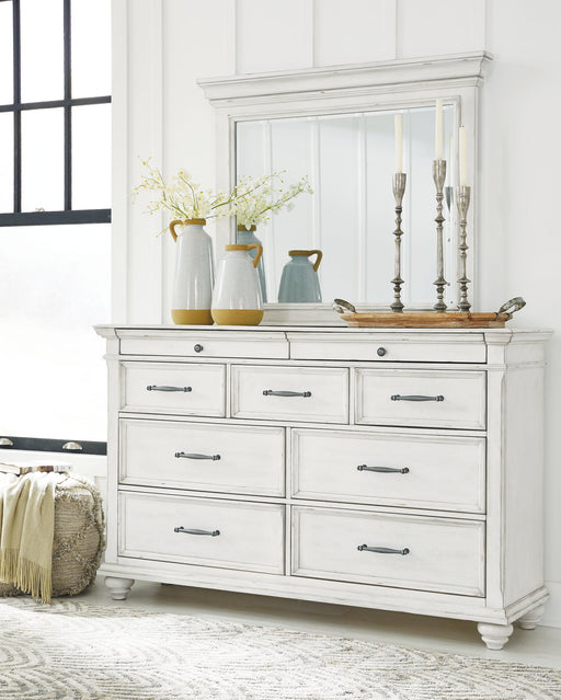 Kanwyn Dresser and Mirror - Affordable Home Luxury