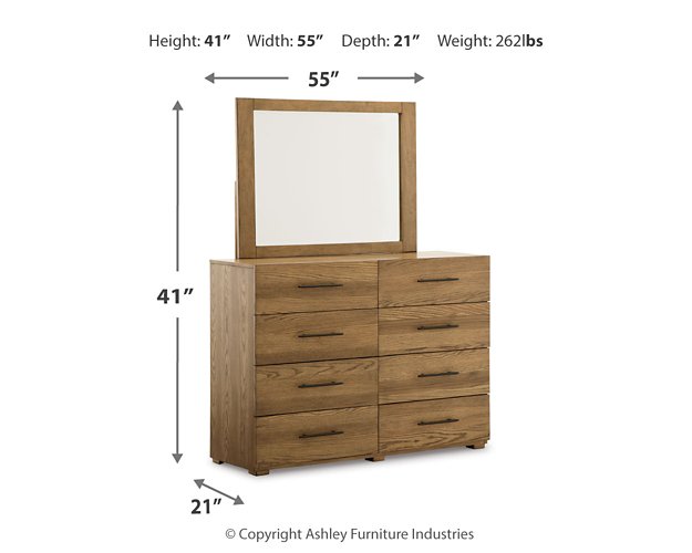 Dakmore Dresser and Mirror - Affordable Home Luxury