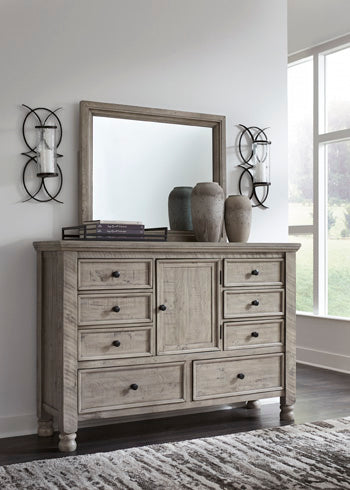 Harrastone Dresser and Mirror - Affordable Home Luxury