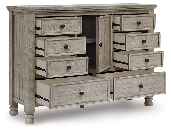 Harrastone Dresser and Mirror - Affordable Home Luxury