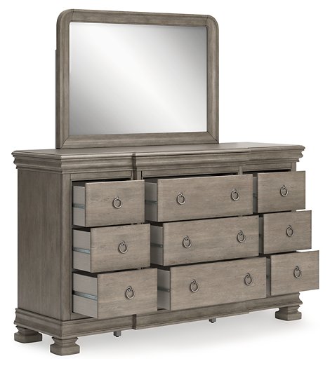 Lexorne Dresser and Mirror - Affordable Home Luxury