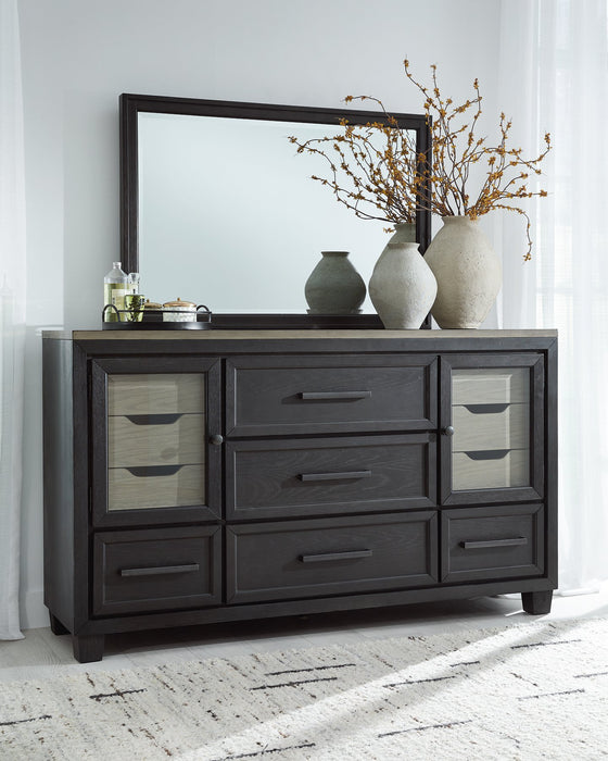 Foyland Dresser and Mirror - Affordable Home Luxury