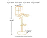 Bellatier Adjustable Height Bar Stool - Affordable Home Luxury