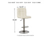 Bellatier Adjustable Height Bar Stool - Affordable Home Luxury