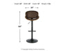 Bellatier Adjustable Height Bar Stool - Affordable Home Luxury