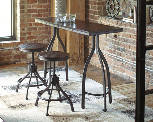 Odium Counter Height Dining Table and Bar Stools (Set of 3) - Affordable Home Luxury