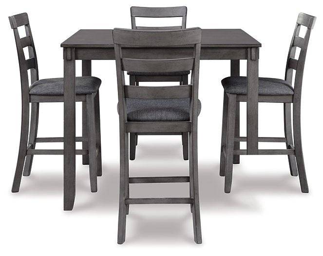 Bridson Counter Height Dining Table and Bar Stools (Set of 5) - Affordable Home Luxury