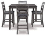 Bridson Counter Height Dining Table and Bar Stools (Set of 5) - Affordable Home Luxury