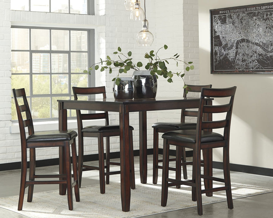 Coviar Counter Height Dining Table and Bar Stools (Set of 5) - Affordable Home Luxury