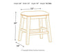 Caitbrook Counter Height Upholstered Bar Stool - Affordable Home Luxury