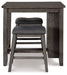 Caitbrook Counter Height Dining Table and Bar Stools (Set of 3) - Affordable Home Luxury