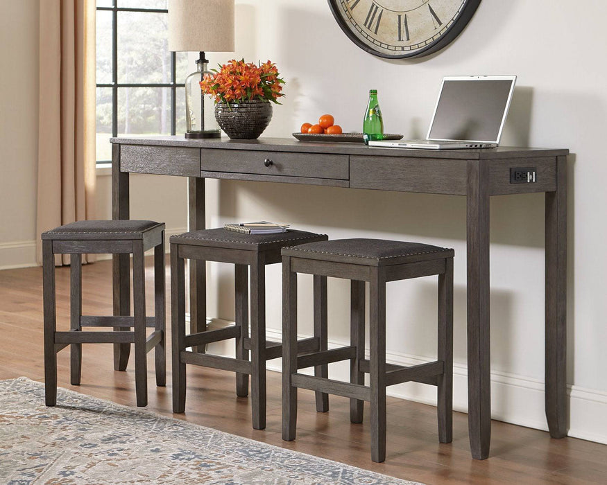 Caitbrook Counter Height Dining Table and Bar Stools (Set of 3) - Affordable Home Luxury