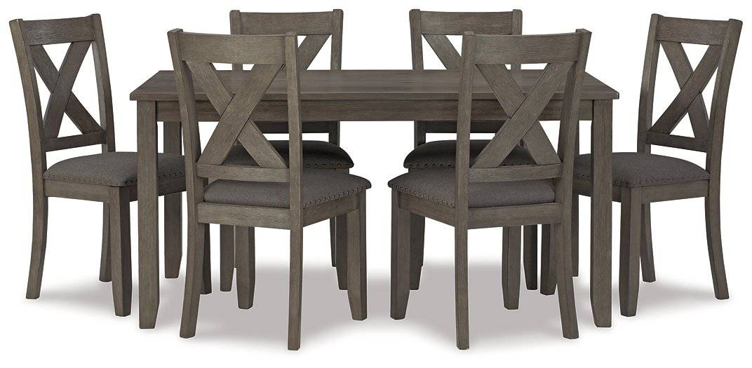 Caitbrook Dining Table and Chairs (Set of 7) - Affordable Home Luxury