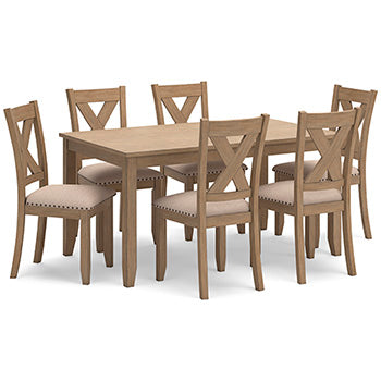 Sanbriar Dining Table and Chairs (Set of 7) - Affordable Home Luxury