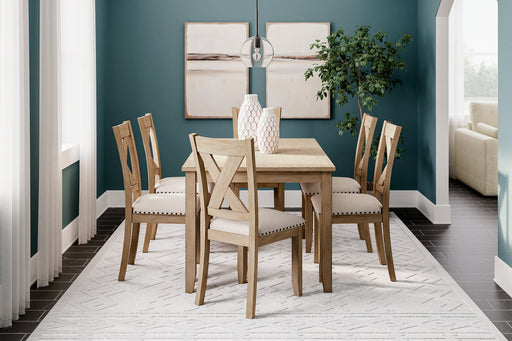 Sanbriar Dining Table and Chairs (Set of 7) - Affordable Home Luxury