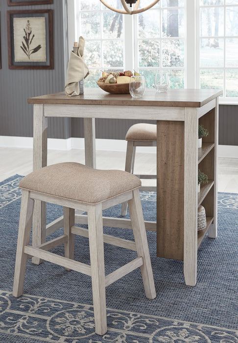 Skempton Counter Height Dining Table and Bar Stools (Set of 3) - Affordable Home Luxury