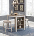 Skempton Counter Height Dining Table and Bar Stools (Set of 3) - Affordable Home Luxury