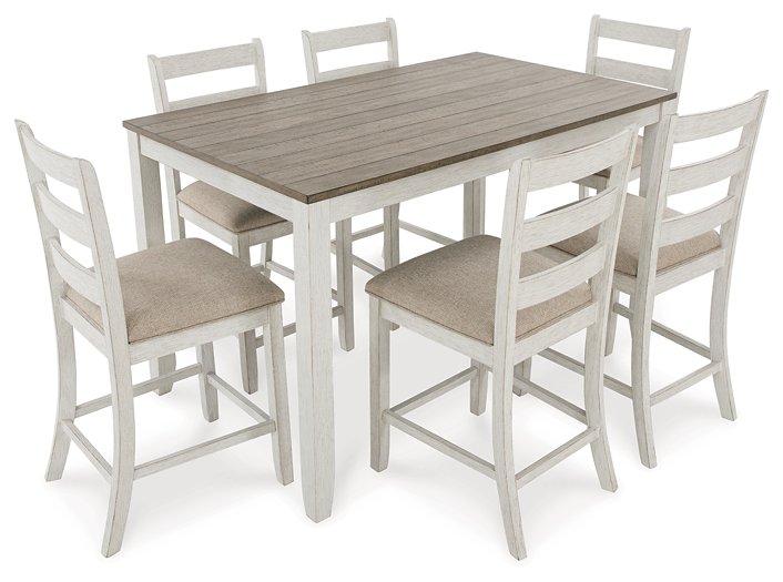 Skempton Counter Height Dining Table and Bar Stools (Set of 7) - Affordable Home Luxury