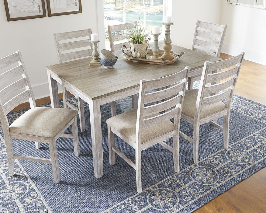 Skempton Dining Table and Chairs (Set of 7) - Affordable Home Luxury