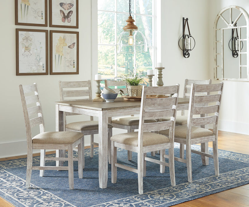 Skempton Dining Table and Chairs (Set of 7) - Affordable Home Luxury