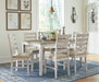 Skempton Dining Table and Chairs (Set of 7) - Affordable Home Luxury