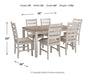 Skempton Dining Table and Chairs (Set of 7) - Affordable Home Luxury