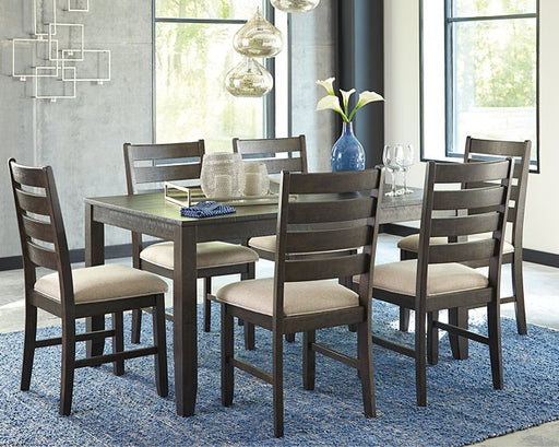 Rokane Dining Table and Chairs (Set of 7) - Affordable Home Luxury