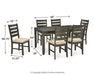 Rokane Dining Table and Chairs (Set of 7) - Affordable Home Luxury