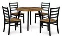 Blondon Dining Table and 4 Chairs (Set of 5) - Affordable Home Luxury