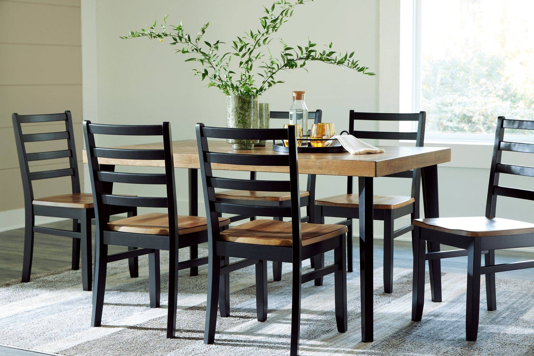 Blondon Dining Table and 6 Chairs (Set of 7) - Affordable Home Luxury