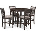 Langwest Counter Height Dining Table and 4 Barstools (Set of 5) - Affordable Home Luxury