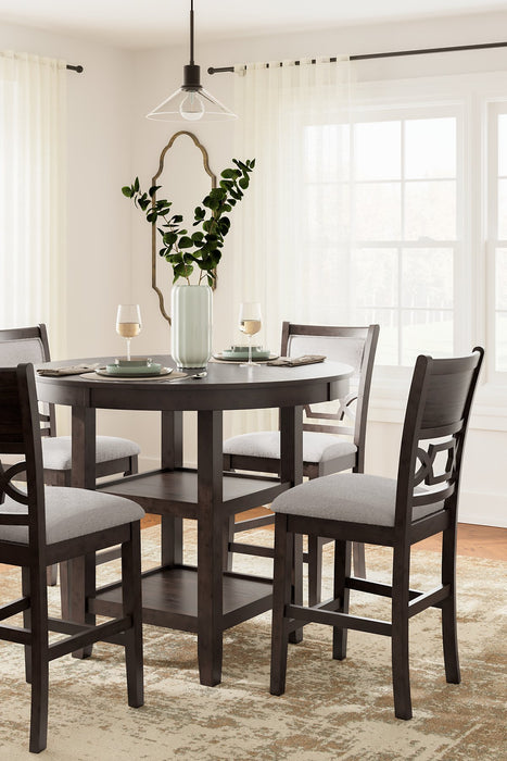 Langwest Counter Height Dining Table and 4 Barstools (Set of 5) - Affordable Home Luxury