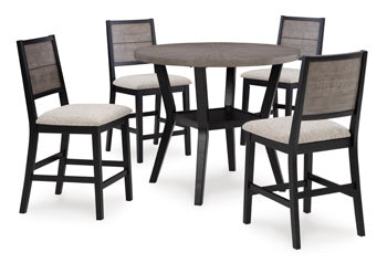 Corloda Counter Height Dining Table and 4 Barstools (Set of 5) - Affordable Home Luxury