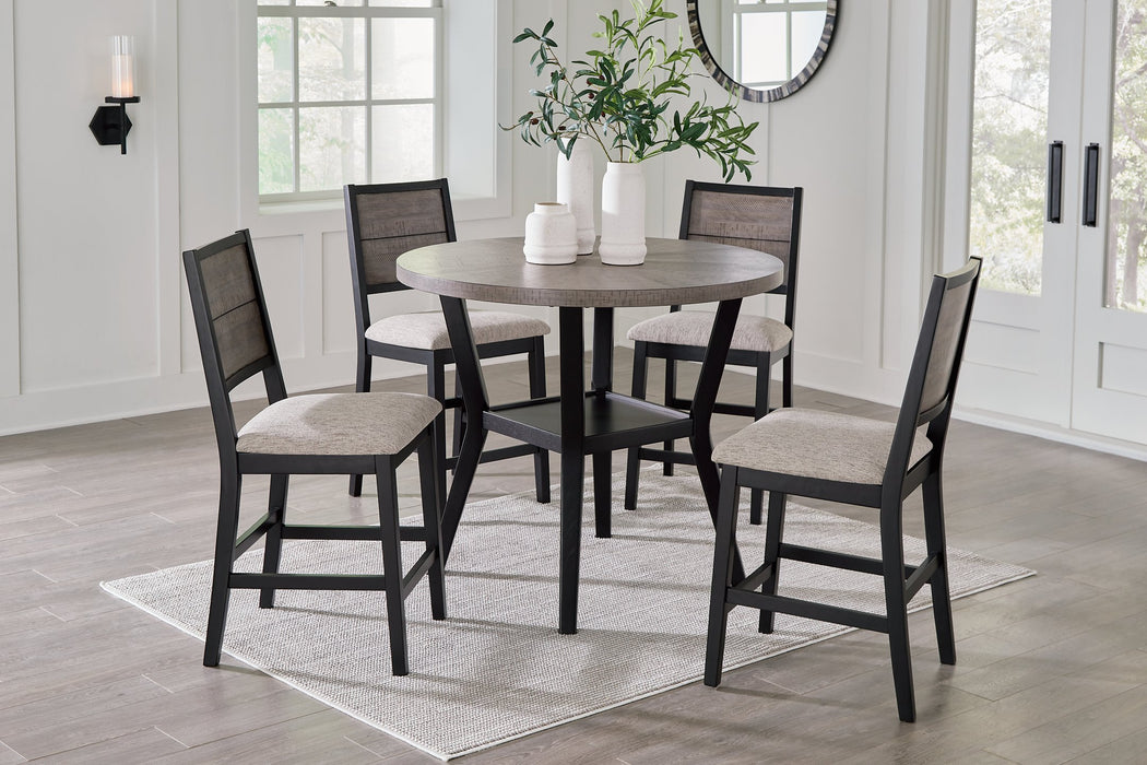 Corloda Counter Height Dining Table and 4 Barstools (Set of 5) - Affordable Home Luxury