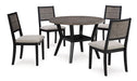 Corloda Dining Table and 4 Chairs (Set of 5) - Affordable Home Luxury