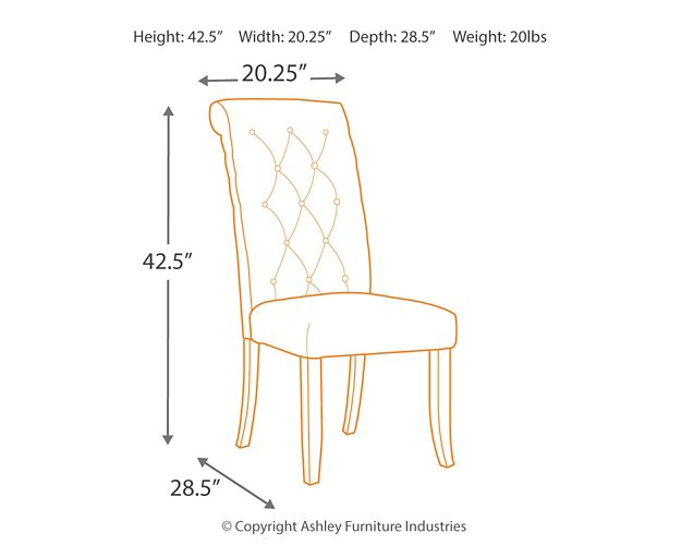 Tripton Dining Chair Set - Affordable Home Luxury