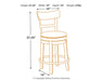 Pinnadel Counter Height Bar Stool - Affordable Home Luxury