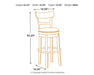 Pinnadel Bar Height Bar Stool - Affordable Home Luxury